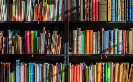 books on a shelf